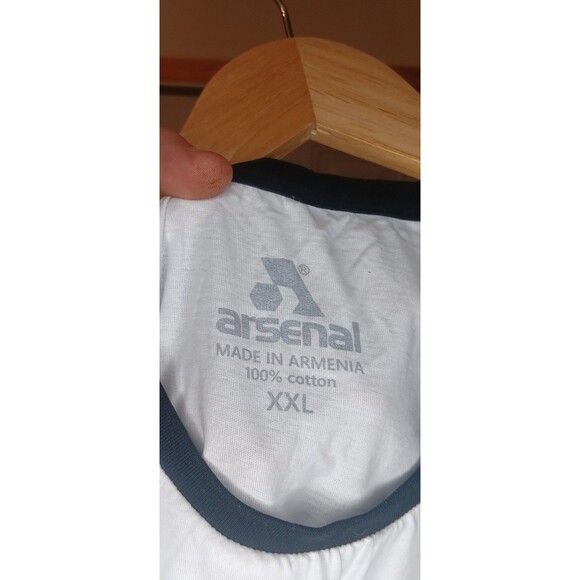 Arsenal FC Mens Short Sleeve Crew Neck T Shirt Size XXL 2XL Logo - Picture 4 of 4